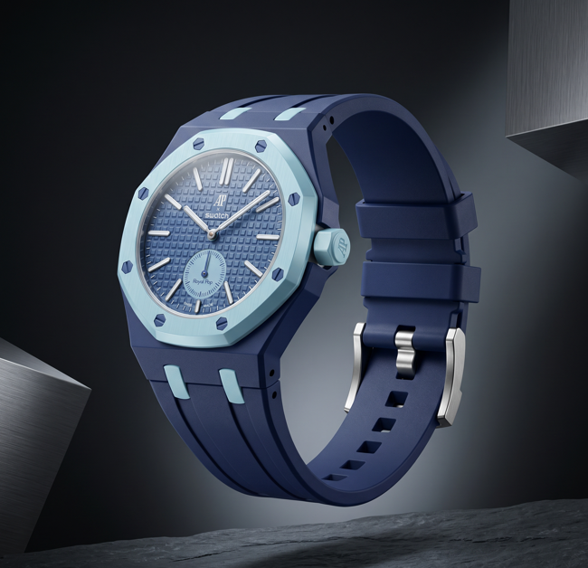 Deep Navy Wrist Strap for AP × Swatch Royal Pop LAN BA